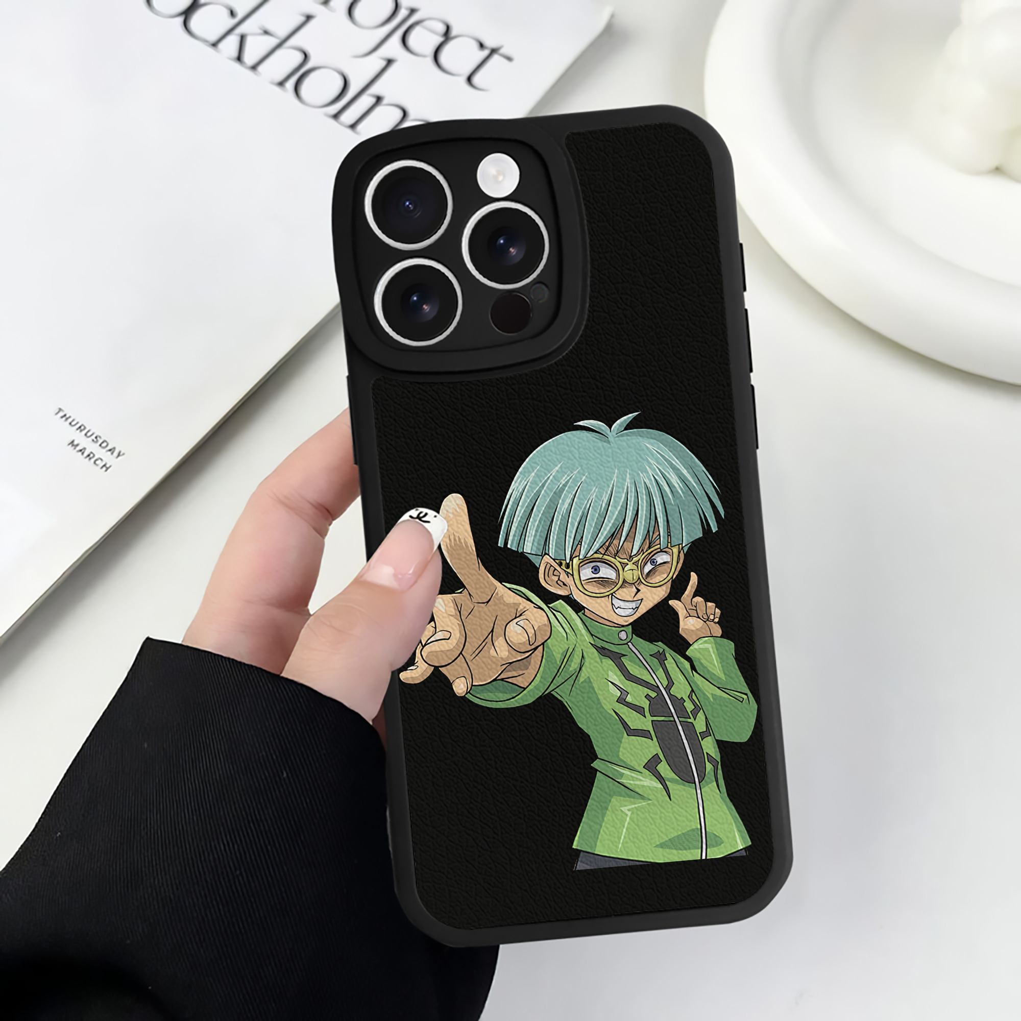 遊☆戯☆王 Yu-Gi-Oh! 【iPhone 16シリーズ対応】シリコンスマホケース（レザー調） 材質：シリコン